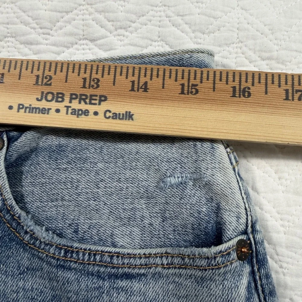 Todd‎ Snyder Slim Fit Stretch Destroyed Jeans Med Indigo 31x32 JE099457-BL43 NWT